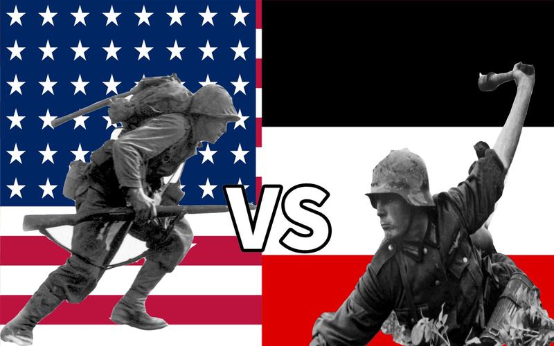 二战德国vs美国军事对比